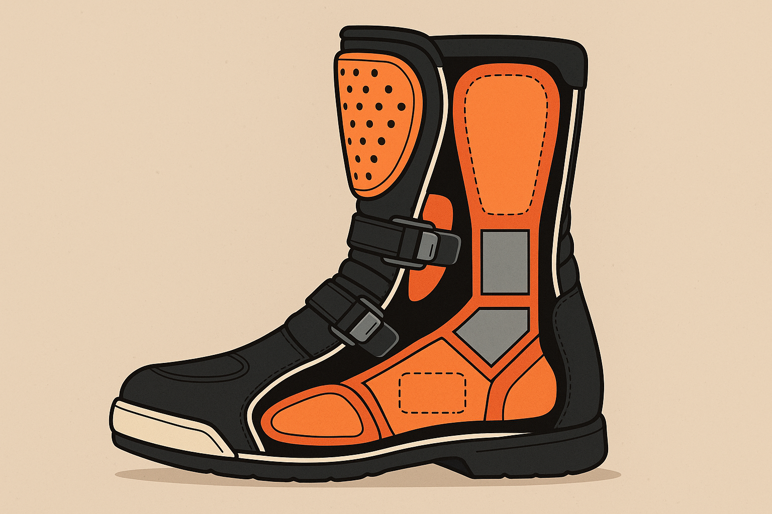 Street boots with hidden protection