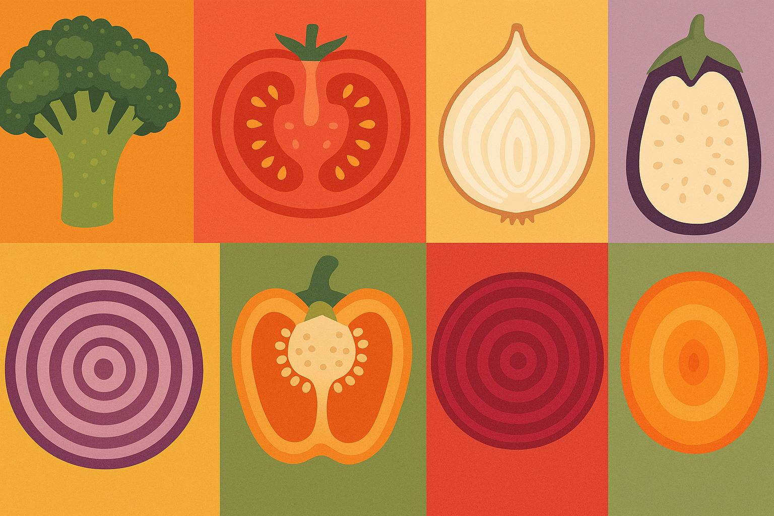 Ingredients for cowboy caviar arranged by color