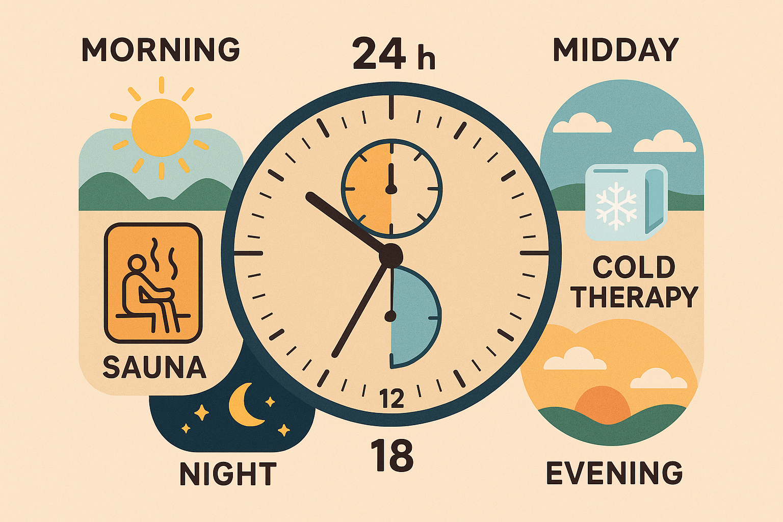 Circadian rhythm optimization through thermal therapy