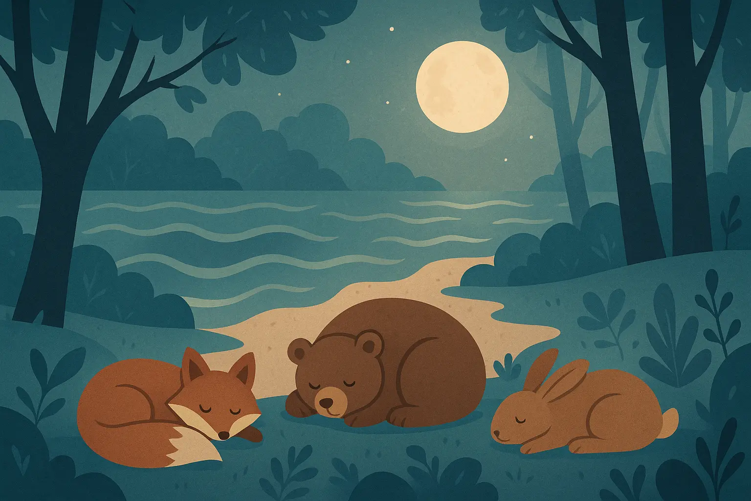 Peaceful ocean waves at sunset creating calming atmosphere