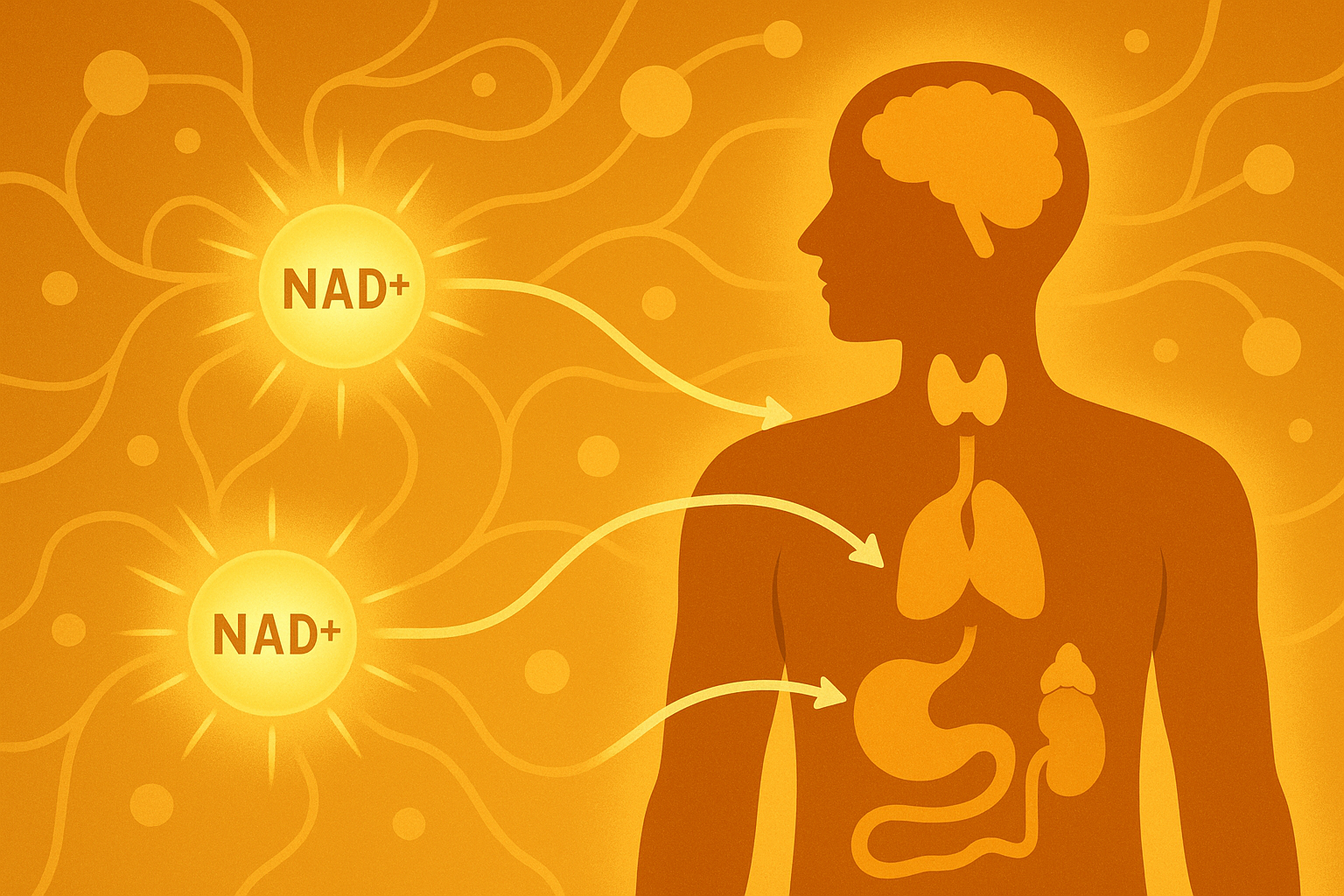 NAD+ sirtuin hormone pathway diagram