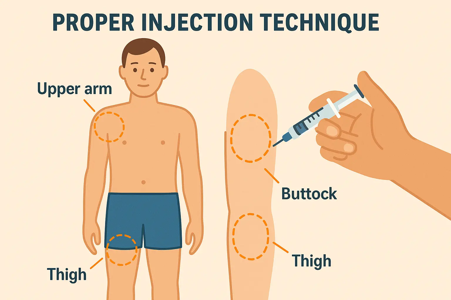 B12 self-injection technique demonstration