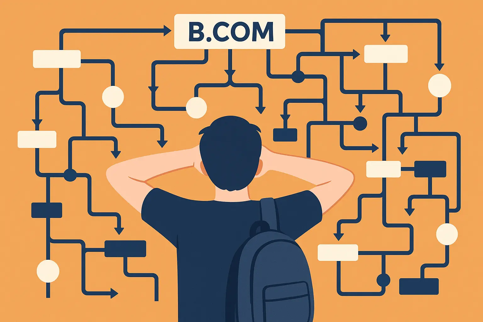 Student planning BCom degree timeline