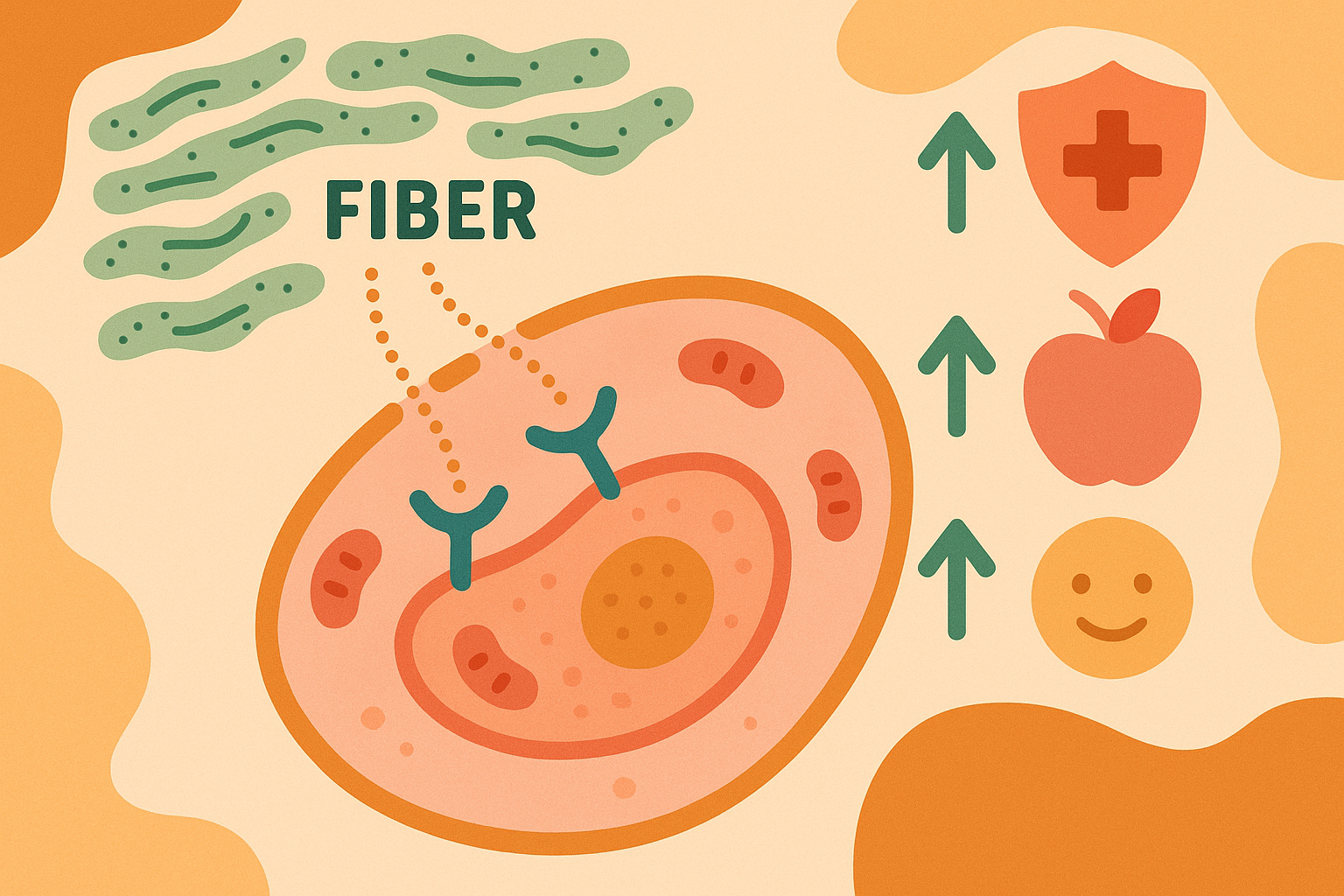 Metabolic reprogramming through fiber