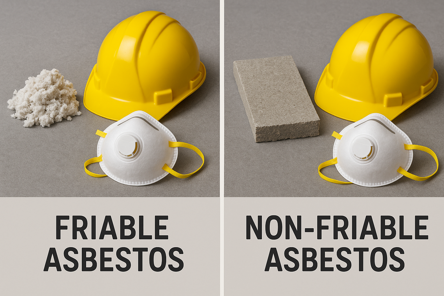 Friable vs non-friable asbestos material classification