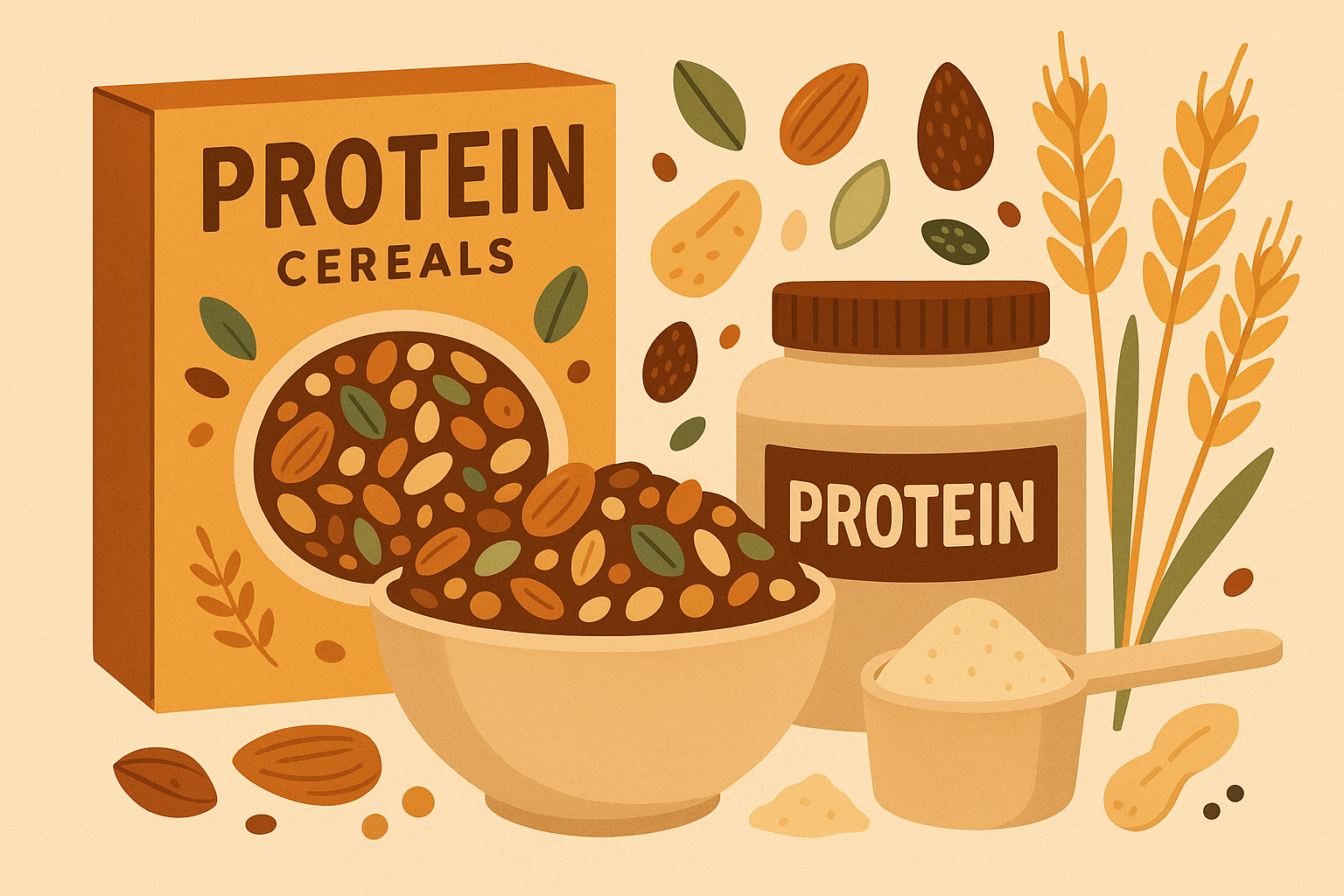 Protein granola with nuts and oats