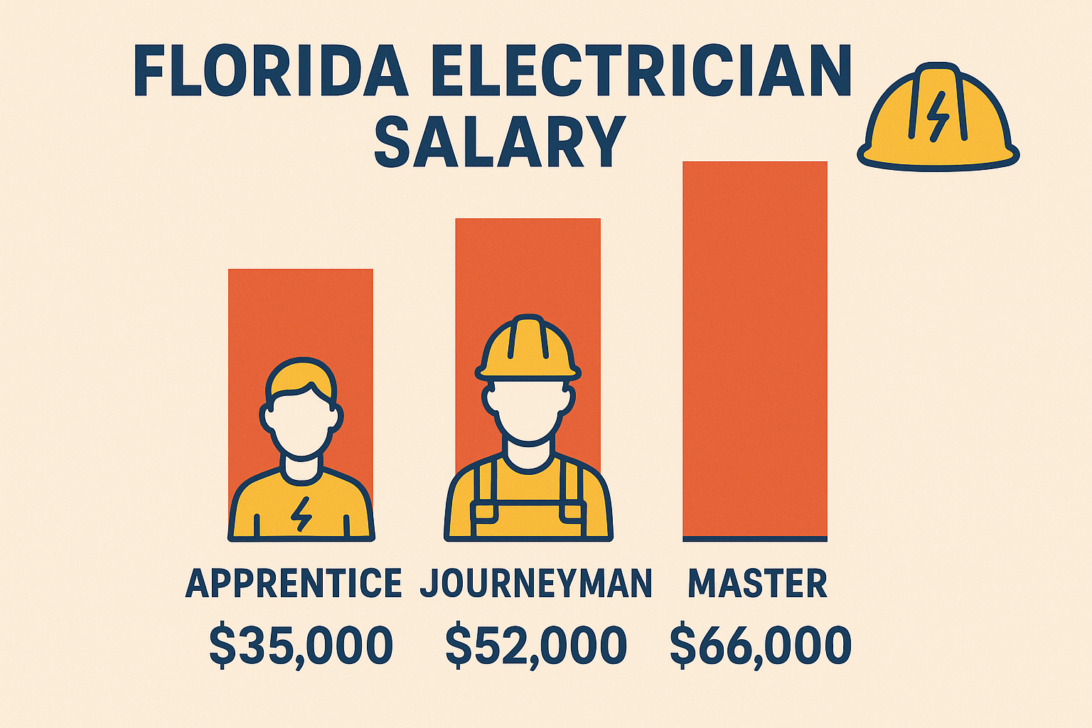 Florida electrician salary breakdown and career progression