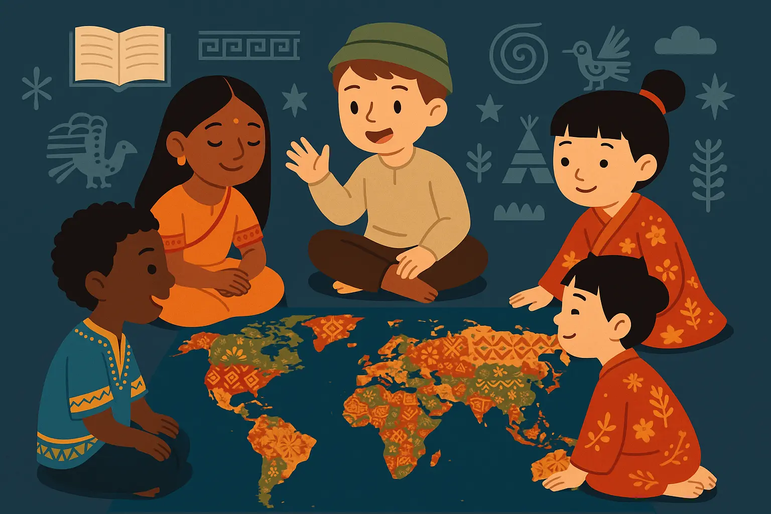 Diverse cultural storytelling traditions from around the world