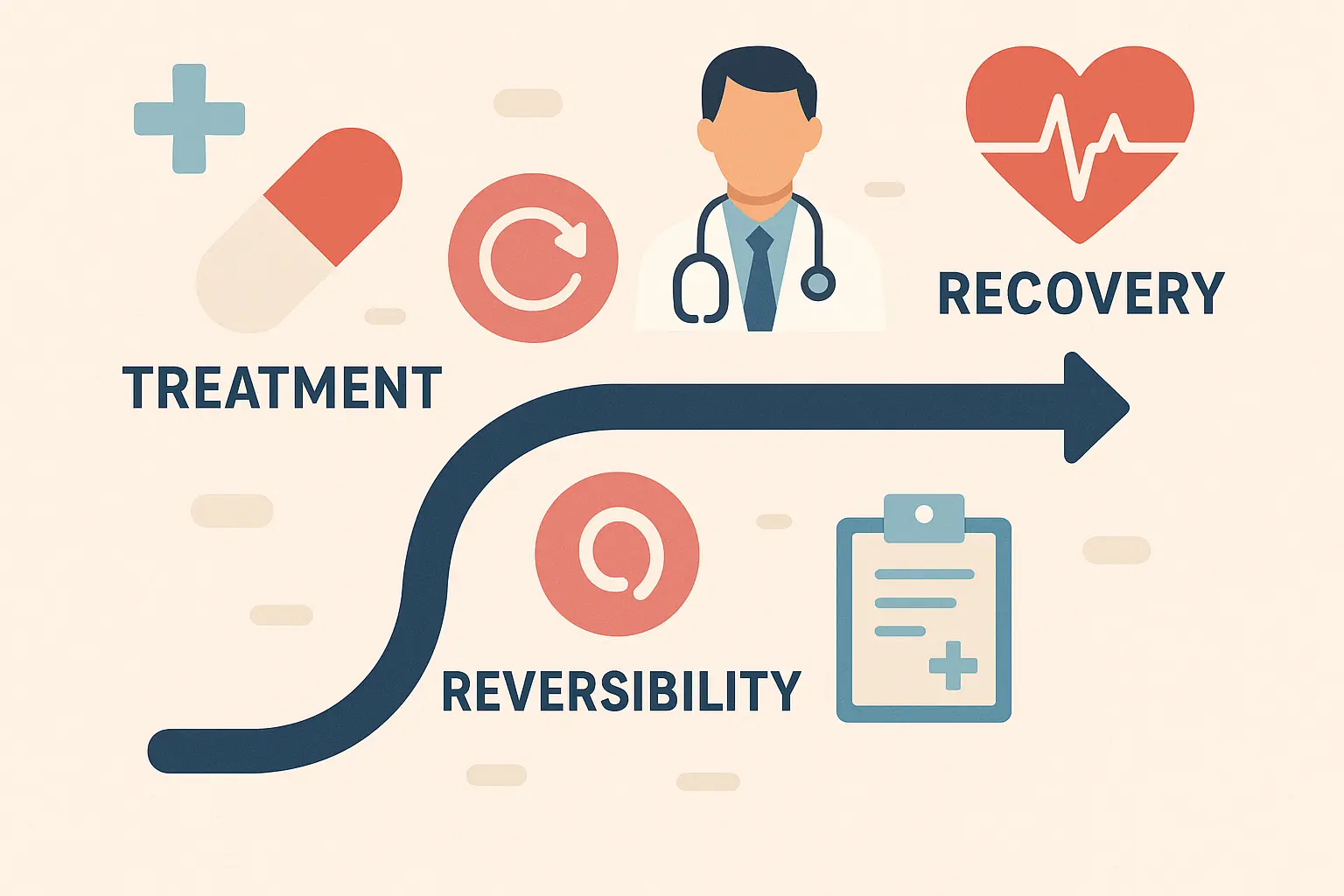Treatment reversibility and recovery timeline comparison
