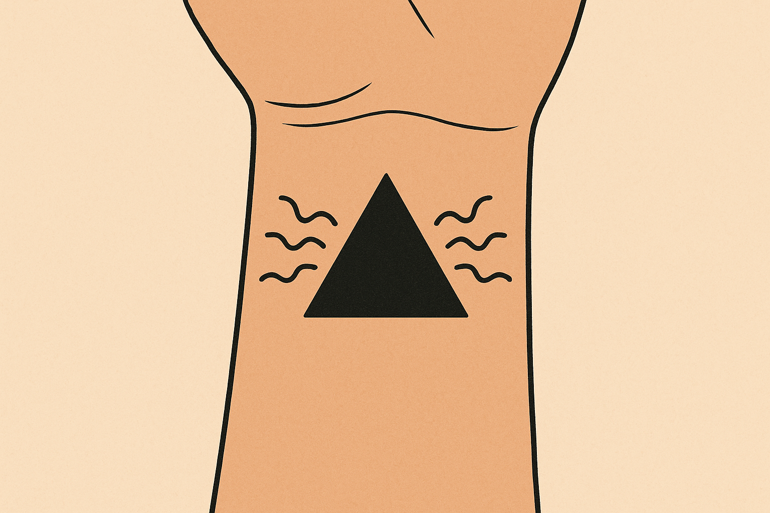 Triangle tattoo psychological symbolism
