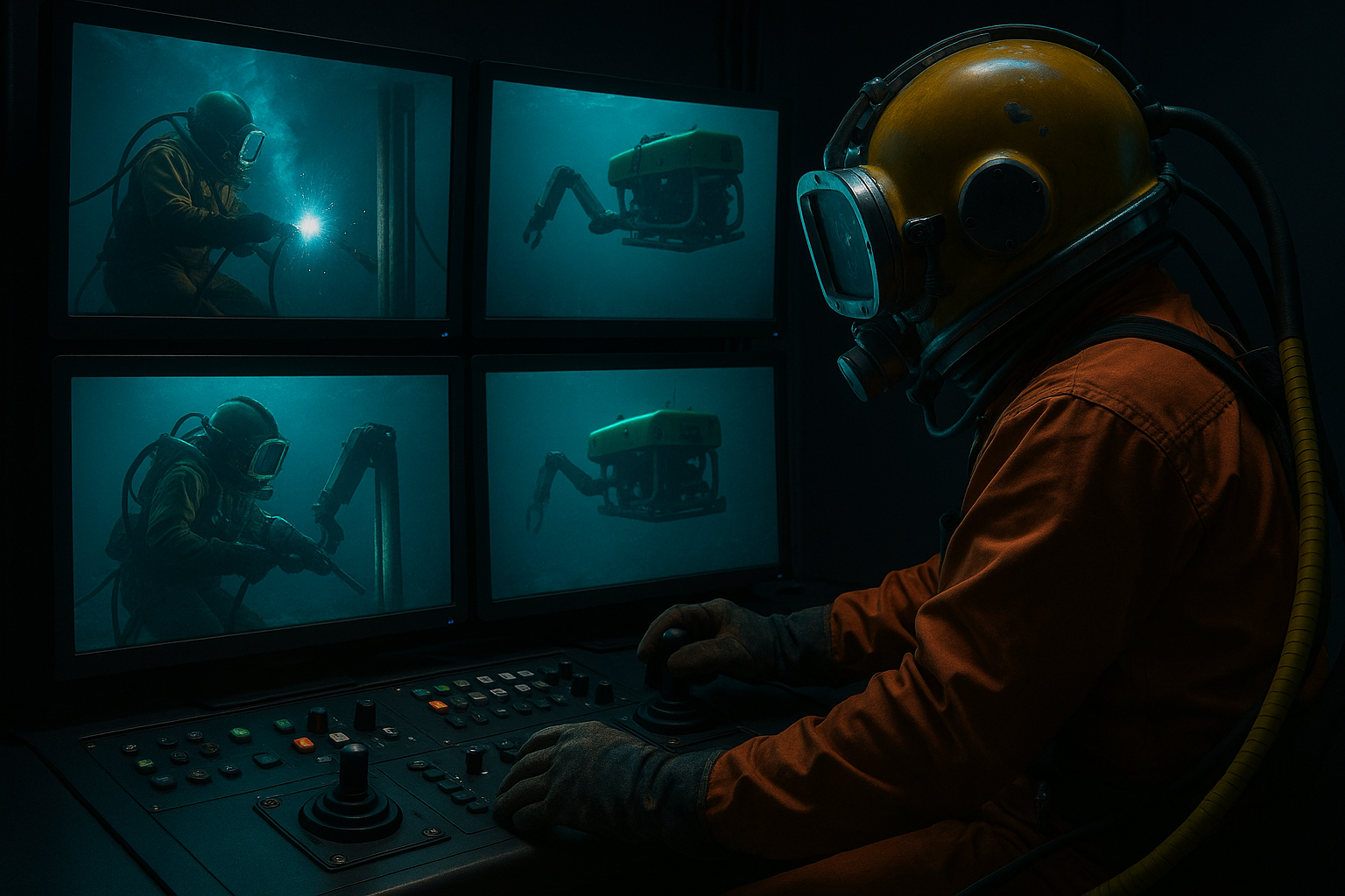 ROV underwater welding system control