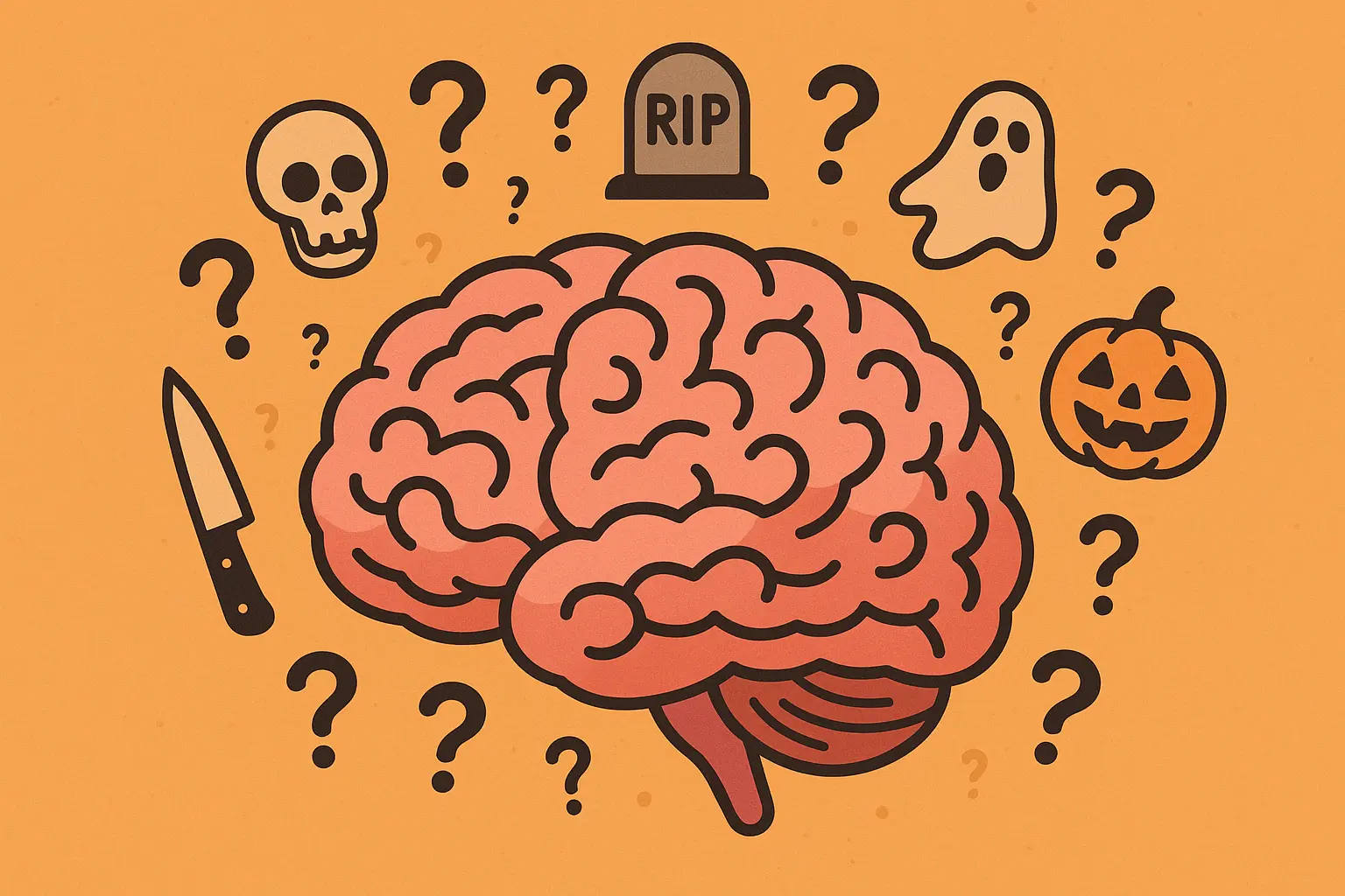 Writer working on horror story with eerie lighting