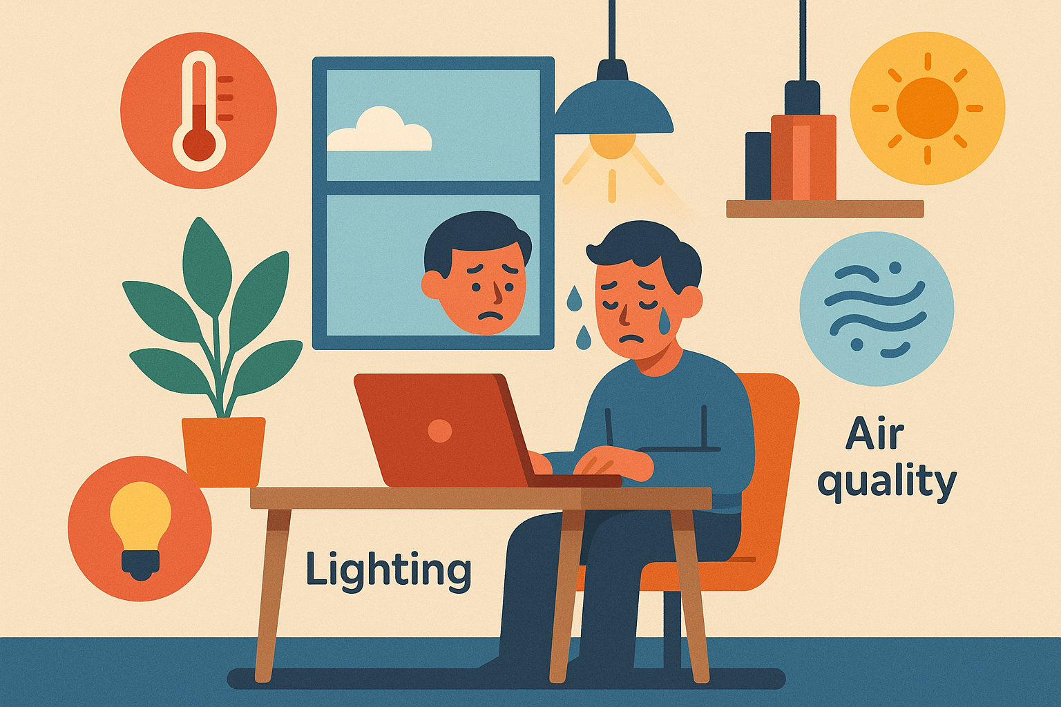 Workspace environment factors affecting metabolism