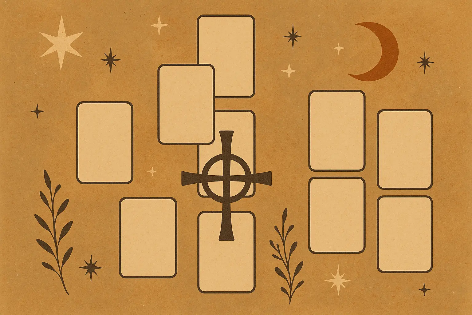 Celtic Cross tarot tattoo layout