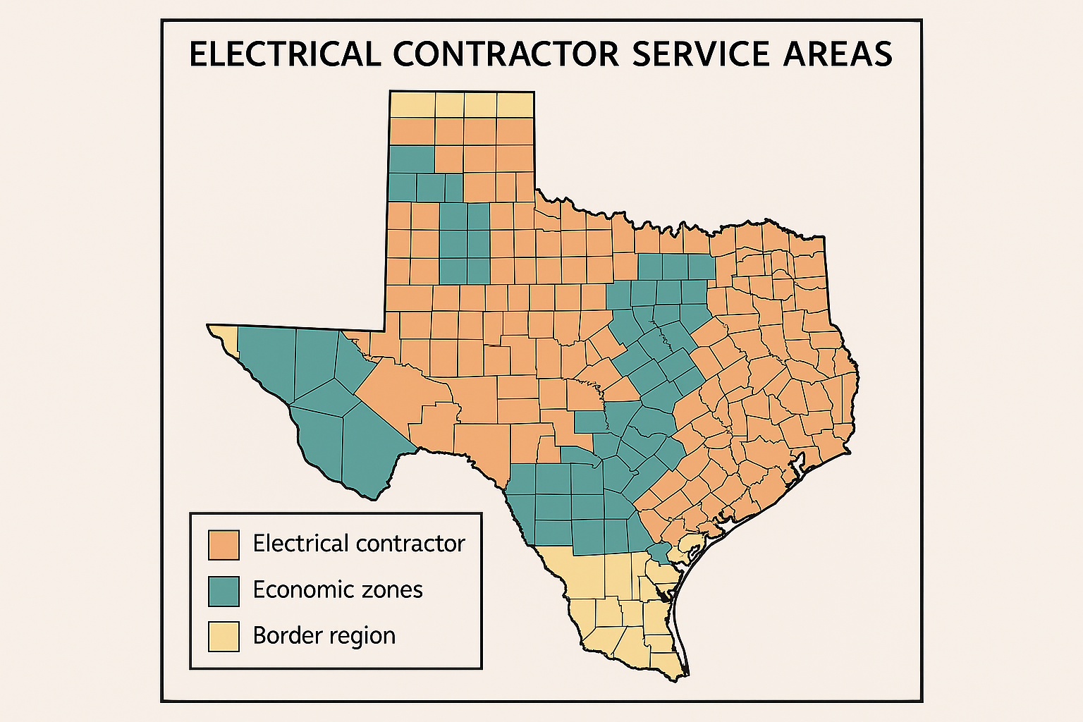 Geographic arbitrage analysis for electrical contractors