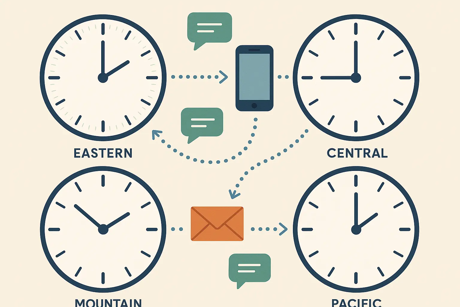 Cross-time zone communication challenges