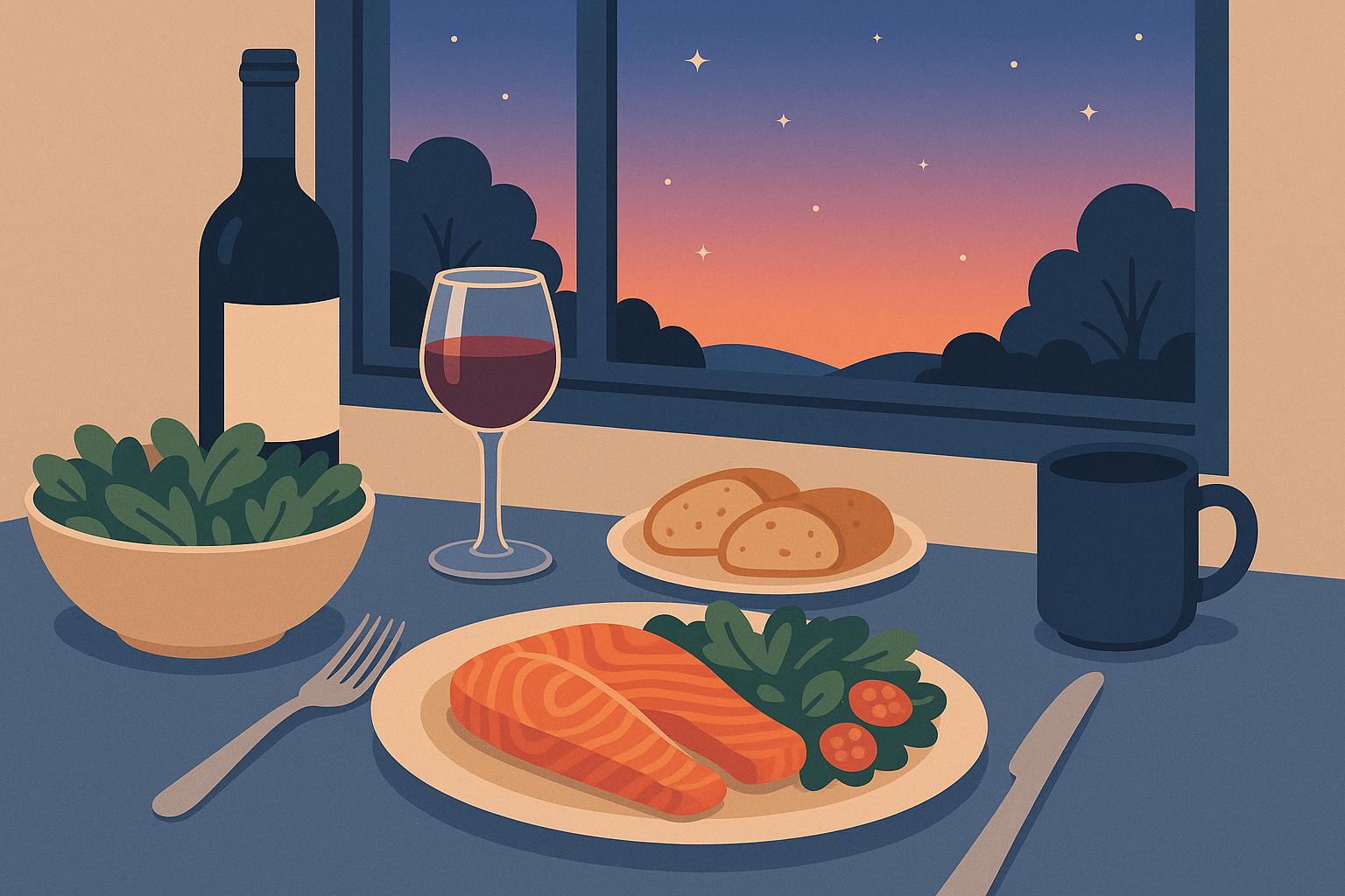 Evening meal timing challenges in summer