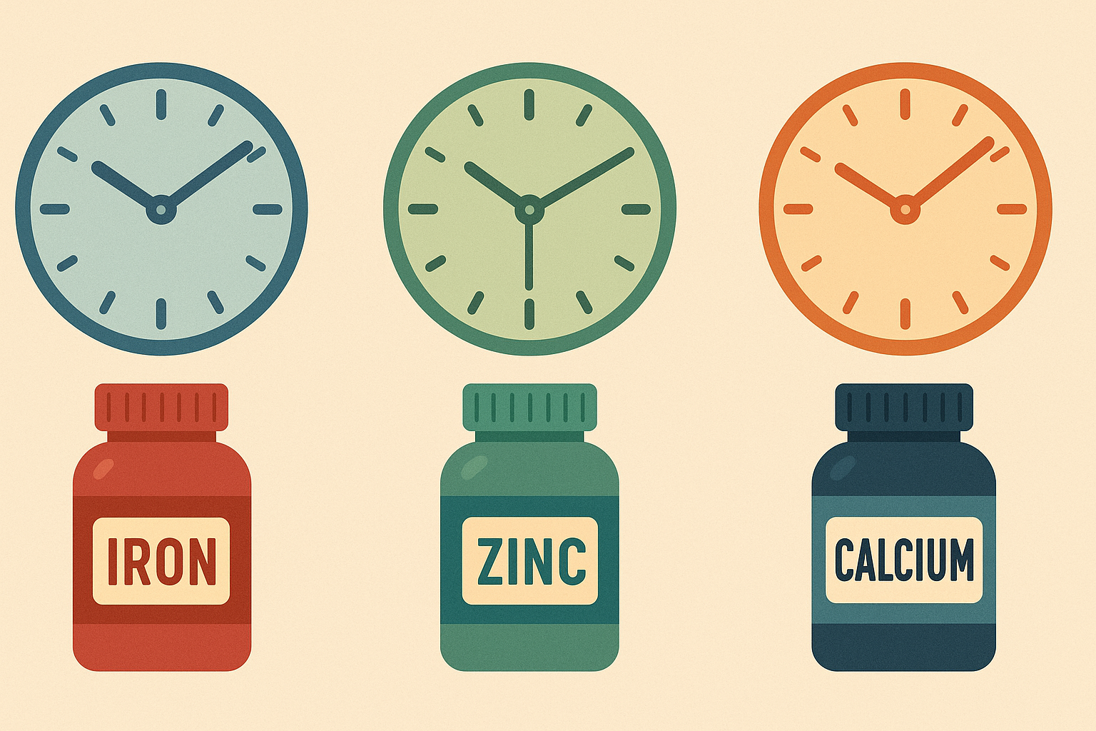 Mineral absorption timing for fertility
