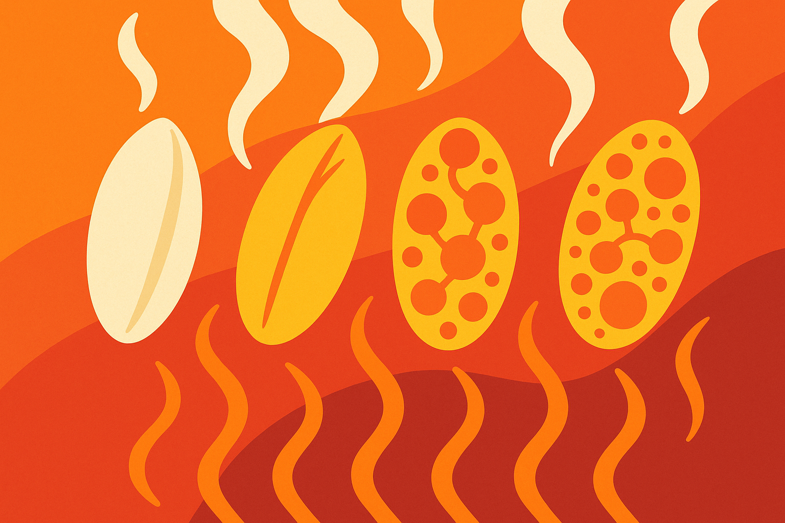 Molecular transformation of rice grains during cooking