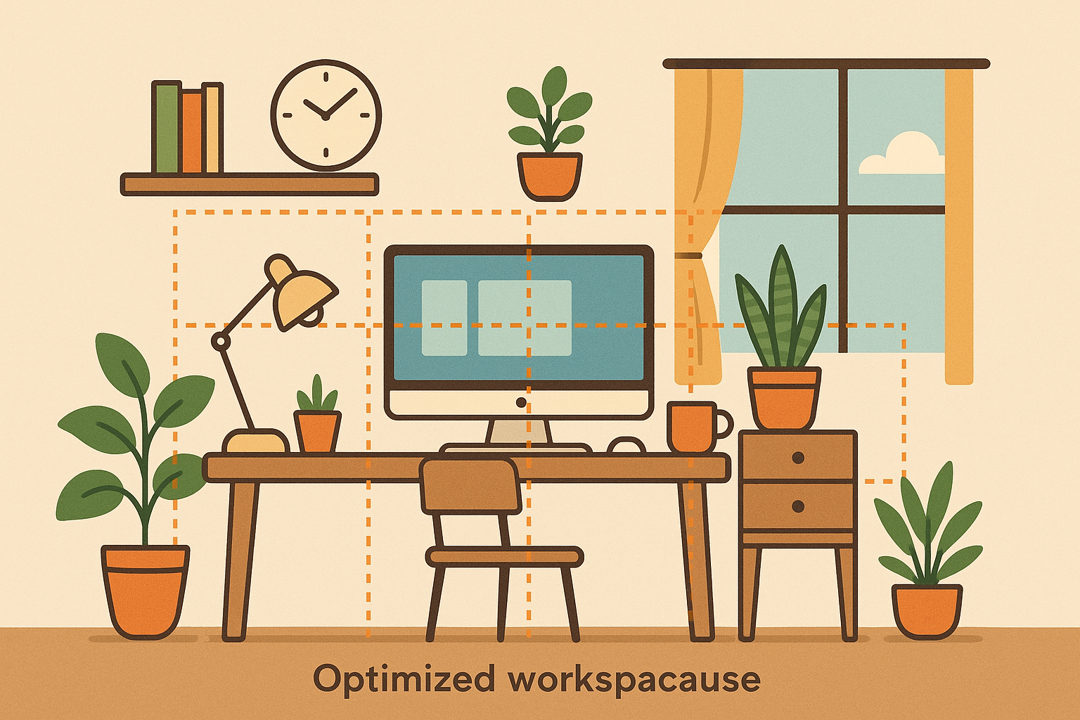 Optimized workspace design for dopamine enhancement