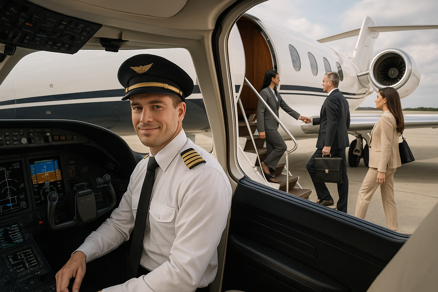 Corporate pilot salary comparison chart