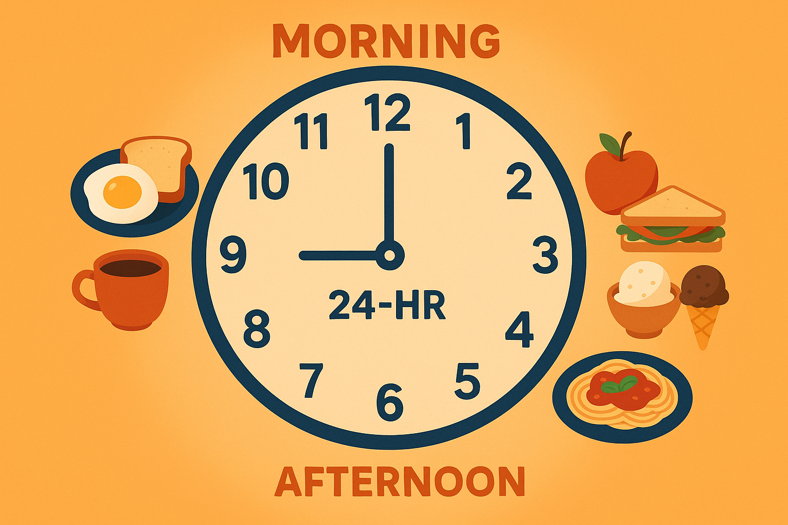 24-hour sugar metabolism clock