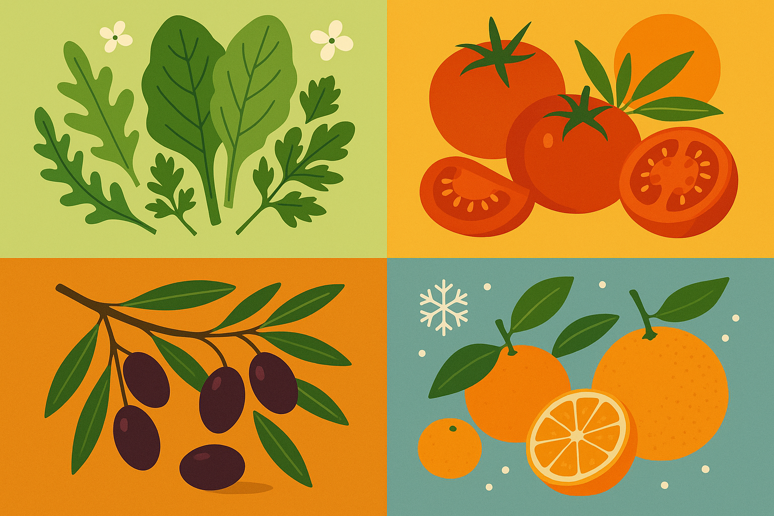 Seasonal Mediterranean eating patterns