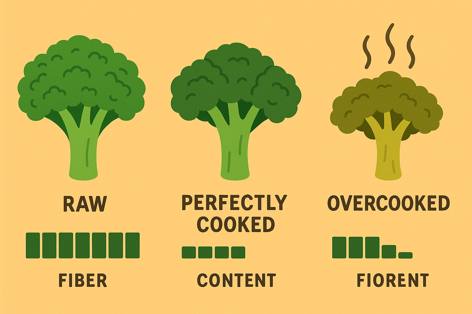 Fresh vegetables being prepared with proper cooking techniques