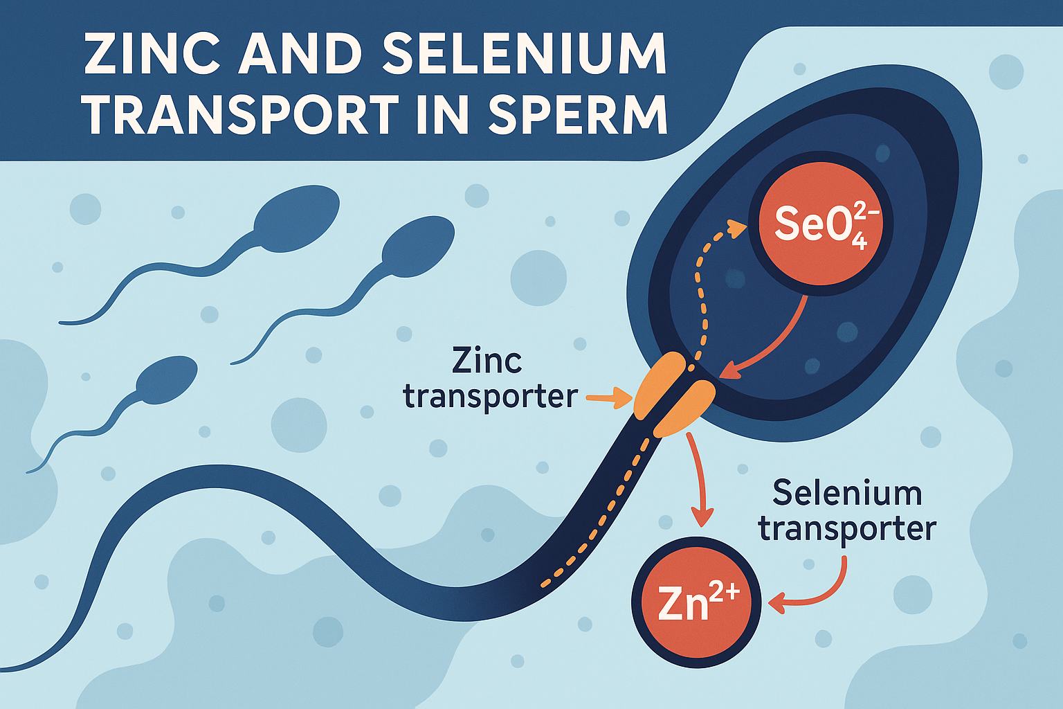 Strategic selenium incorporation in sperm