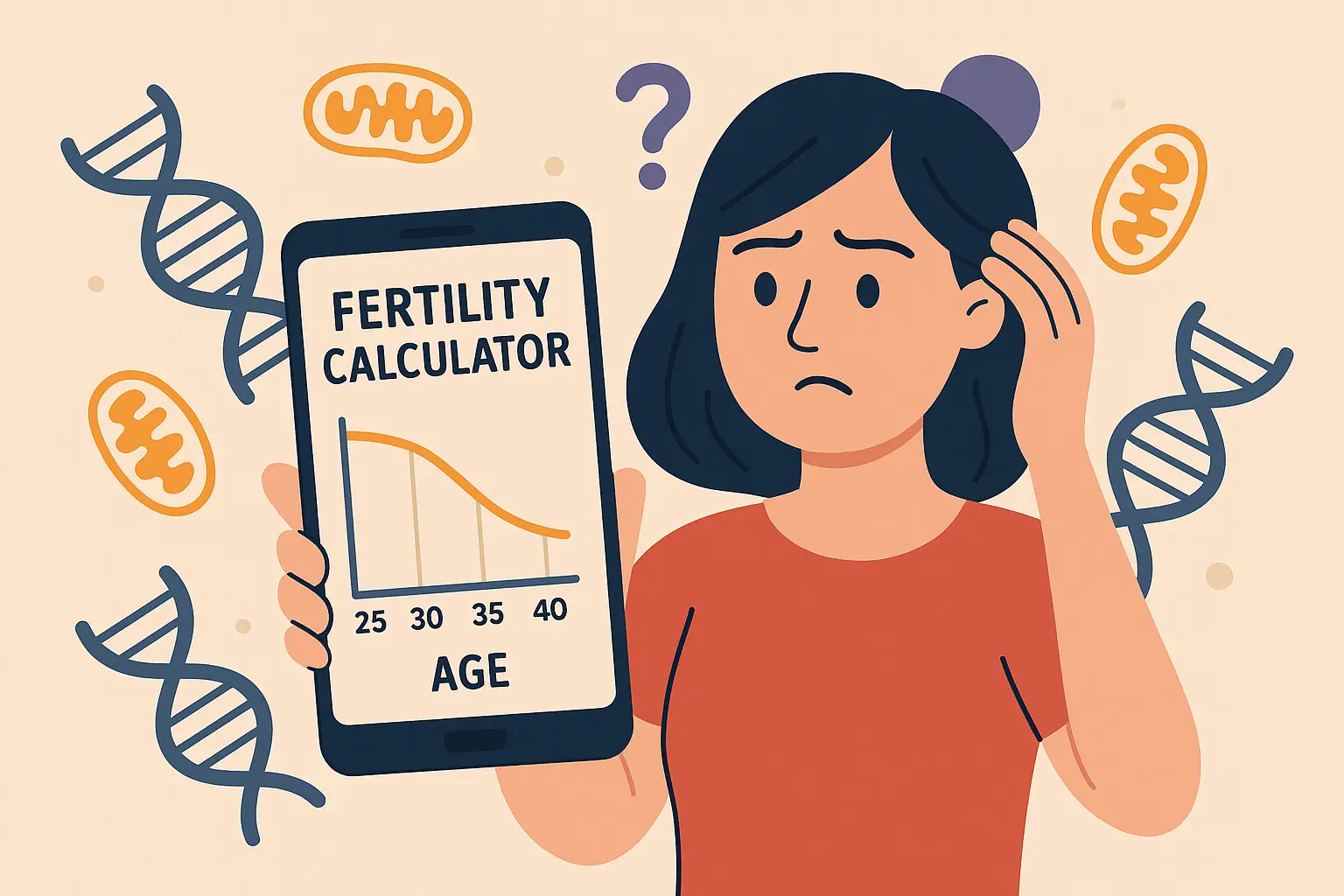 Fertility calculator by age comparison chart