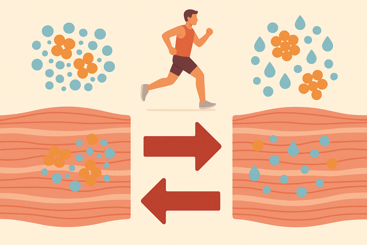 Glycogen and water weight relationship