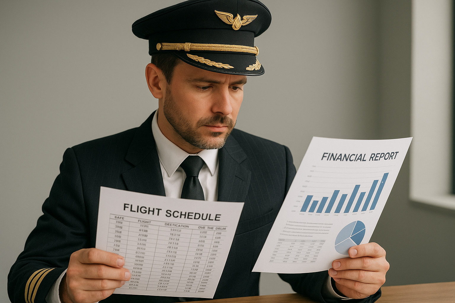 Corporate pilot career progression ladder