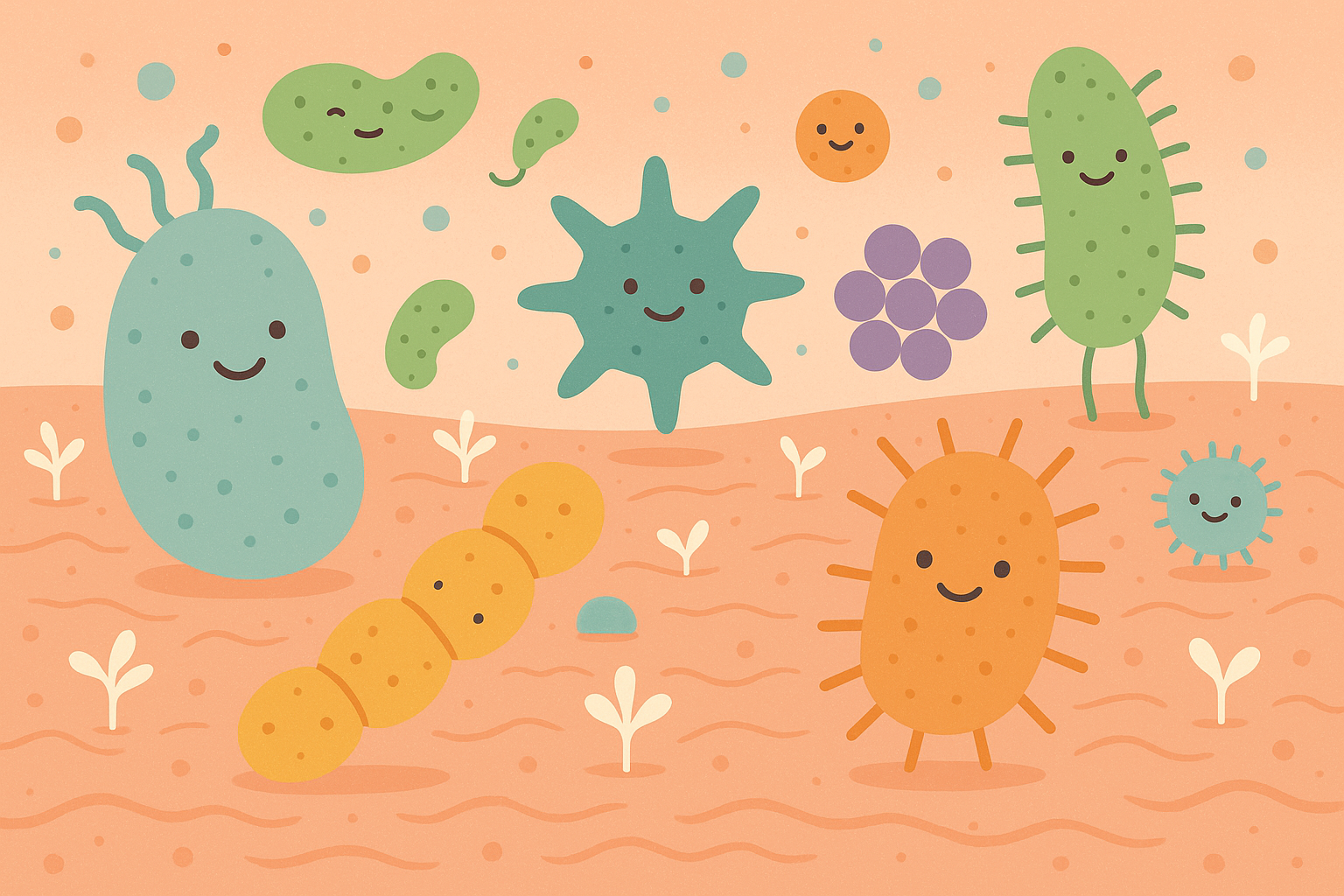 Skin microbiome bacteria and fungi affecting texture