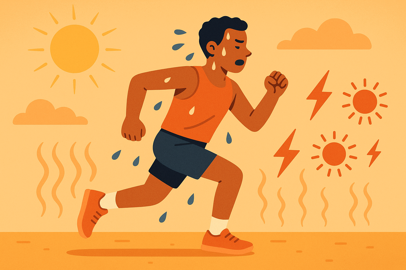 Heat impact on marathon calorie burn