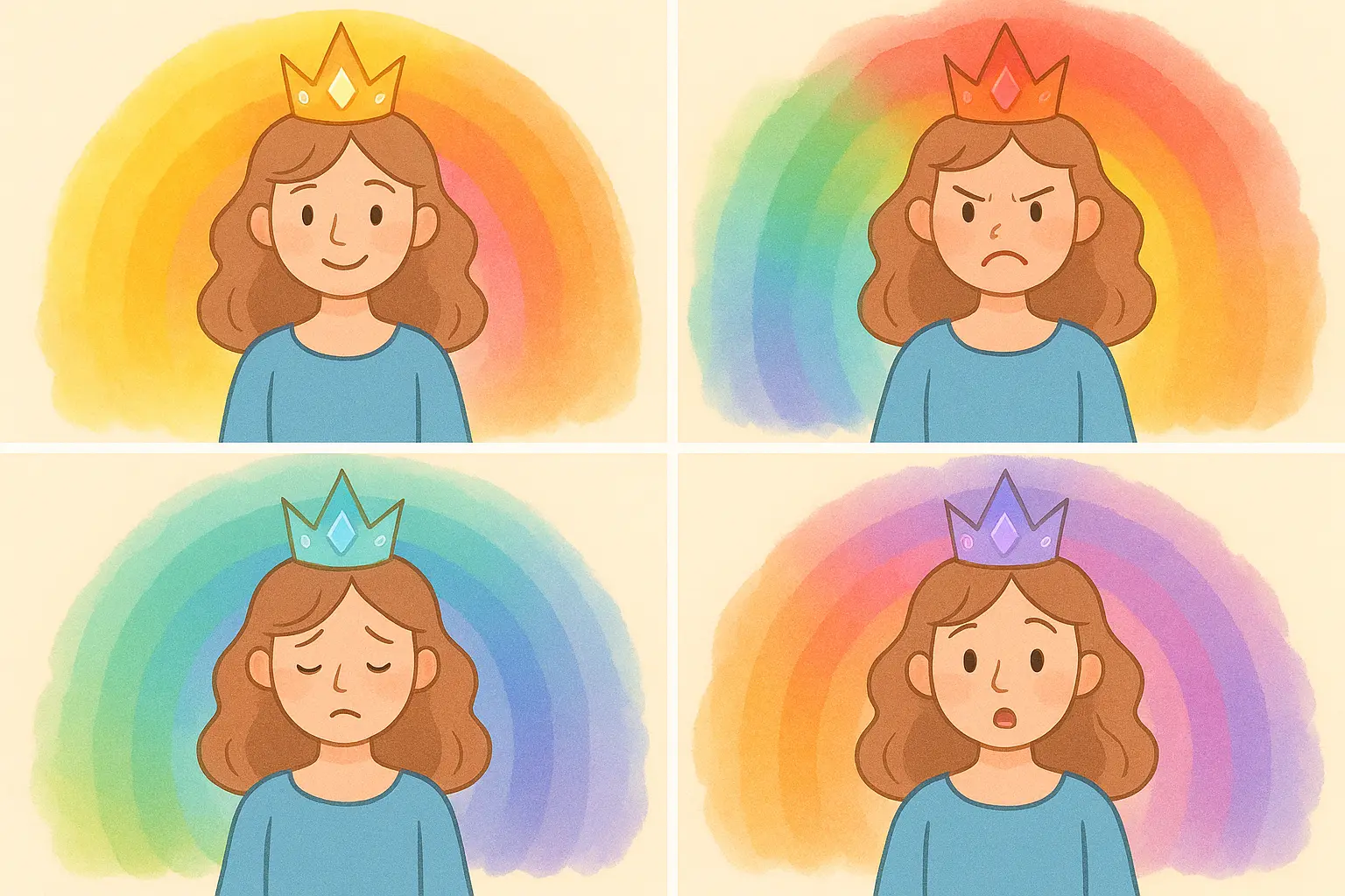 Princess Luna wearing magical feelings crown