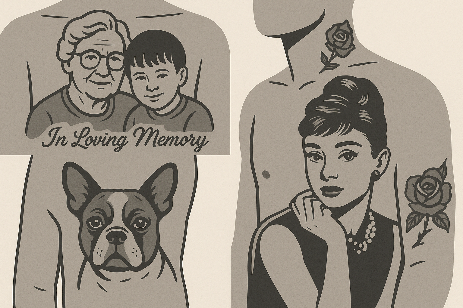 Portrait realism tattoo examples