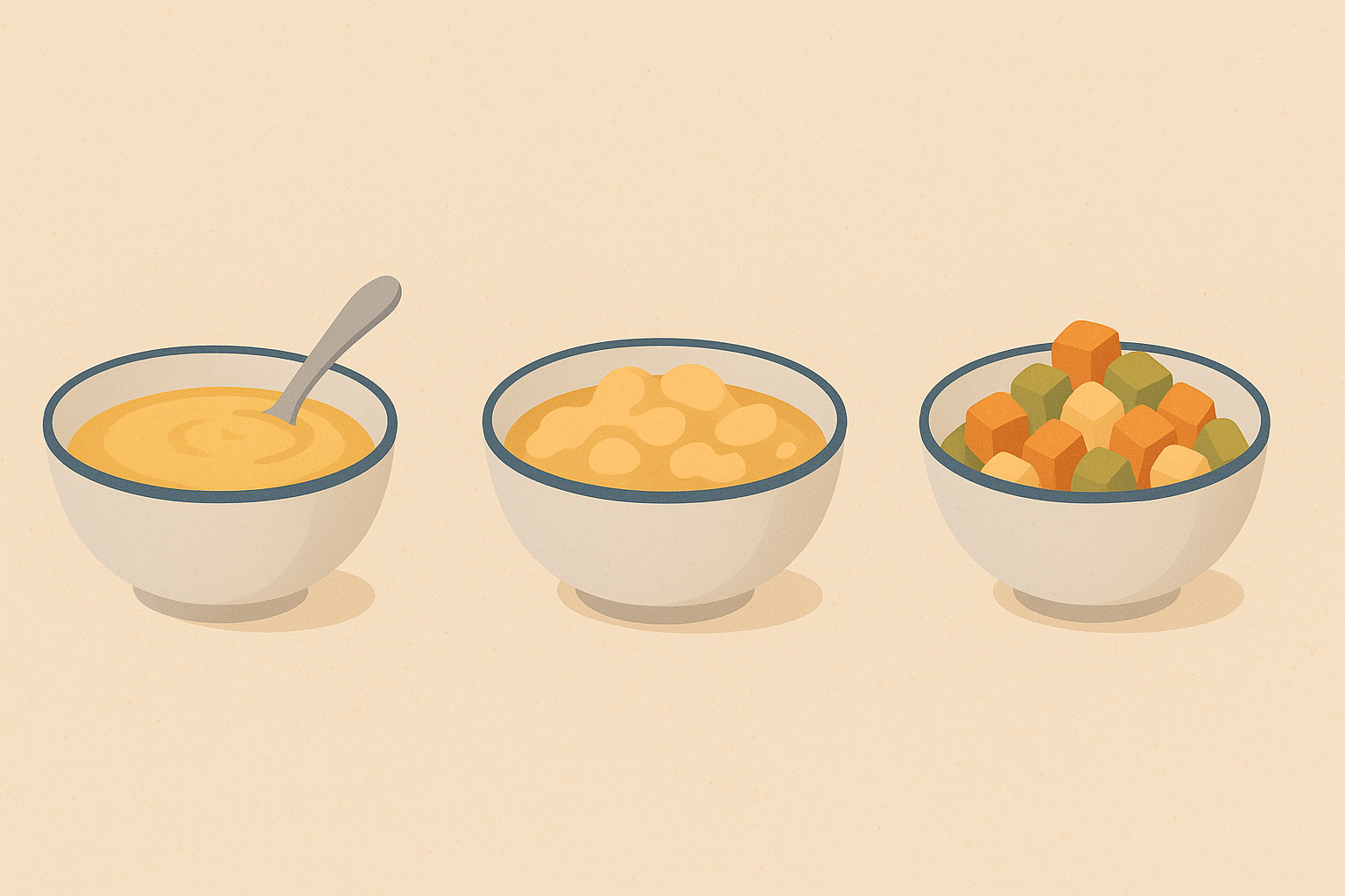 Texture progression meal strategy