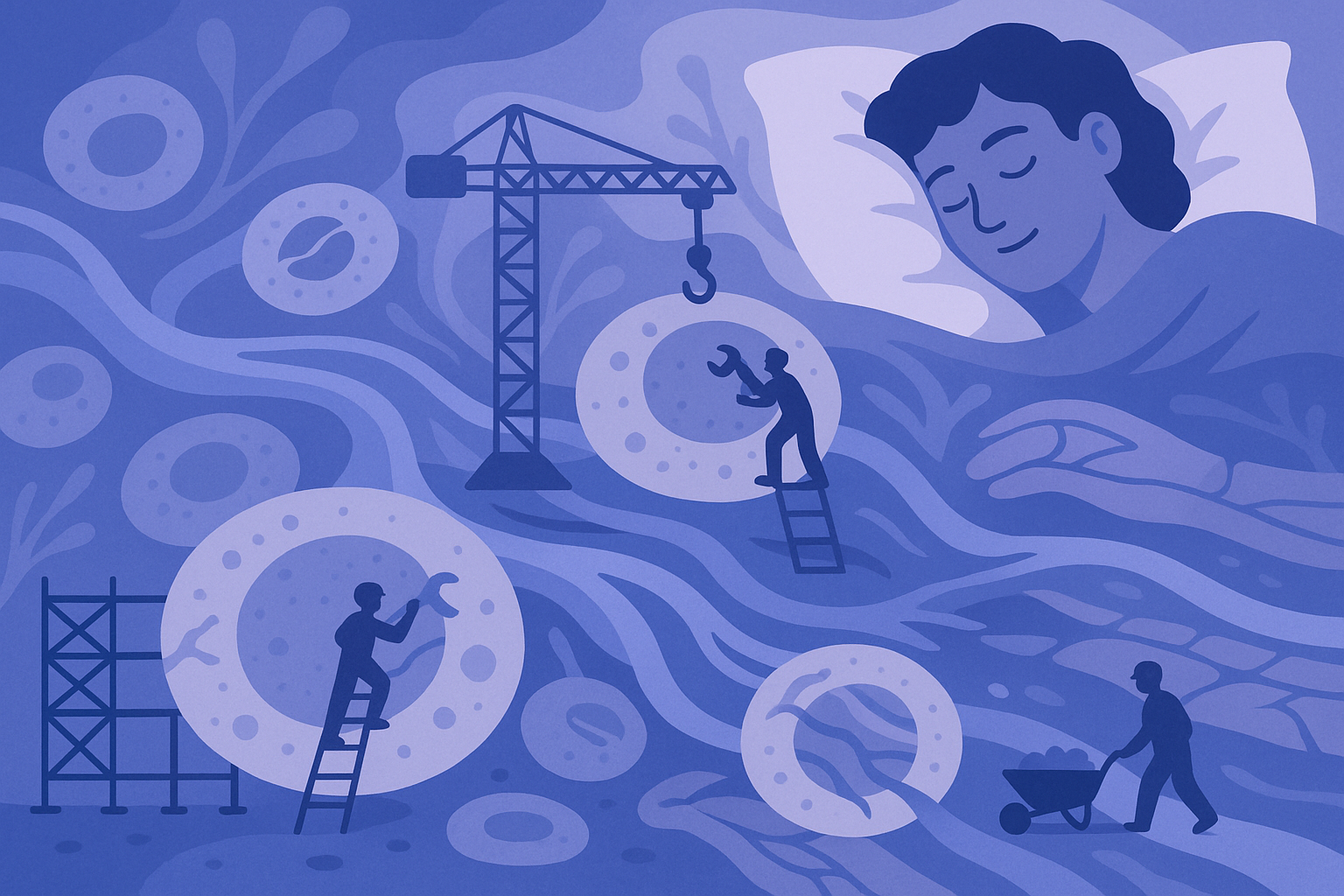 Deep sleep cellular repair processes