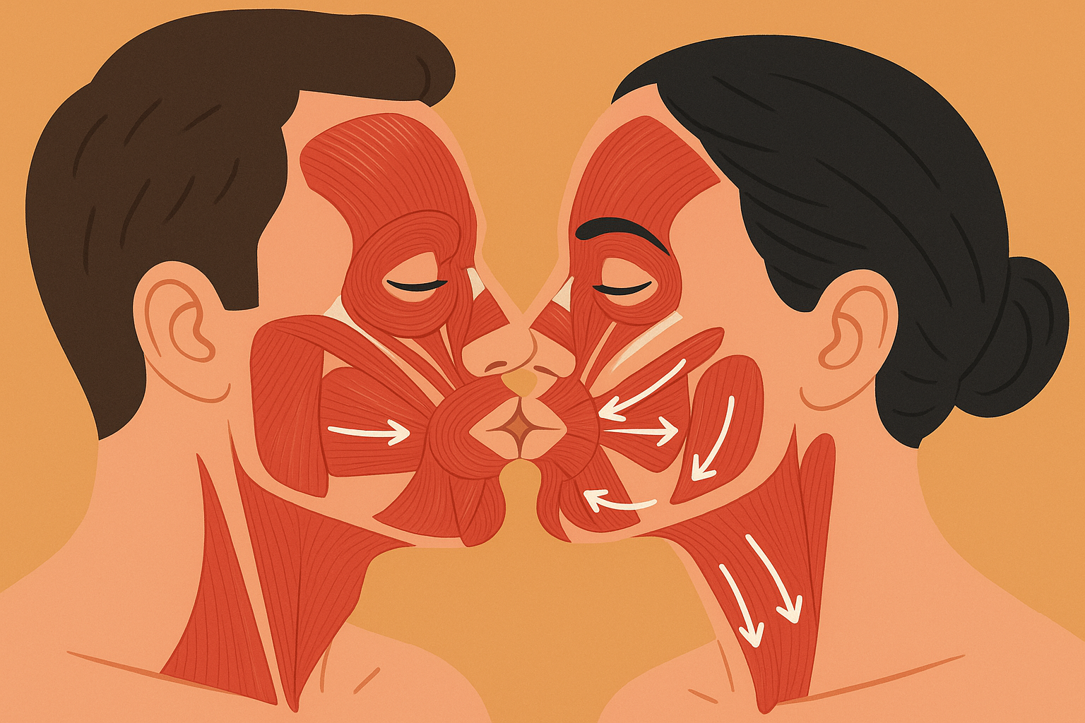 Physiological response during kissing