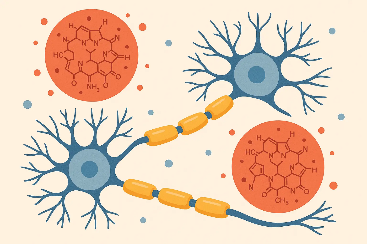 B12 nerve healing process diagram