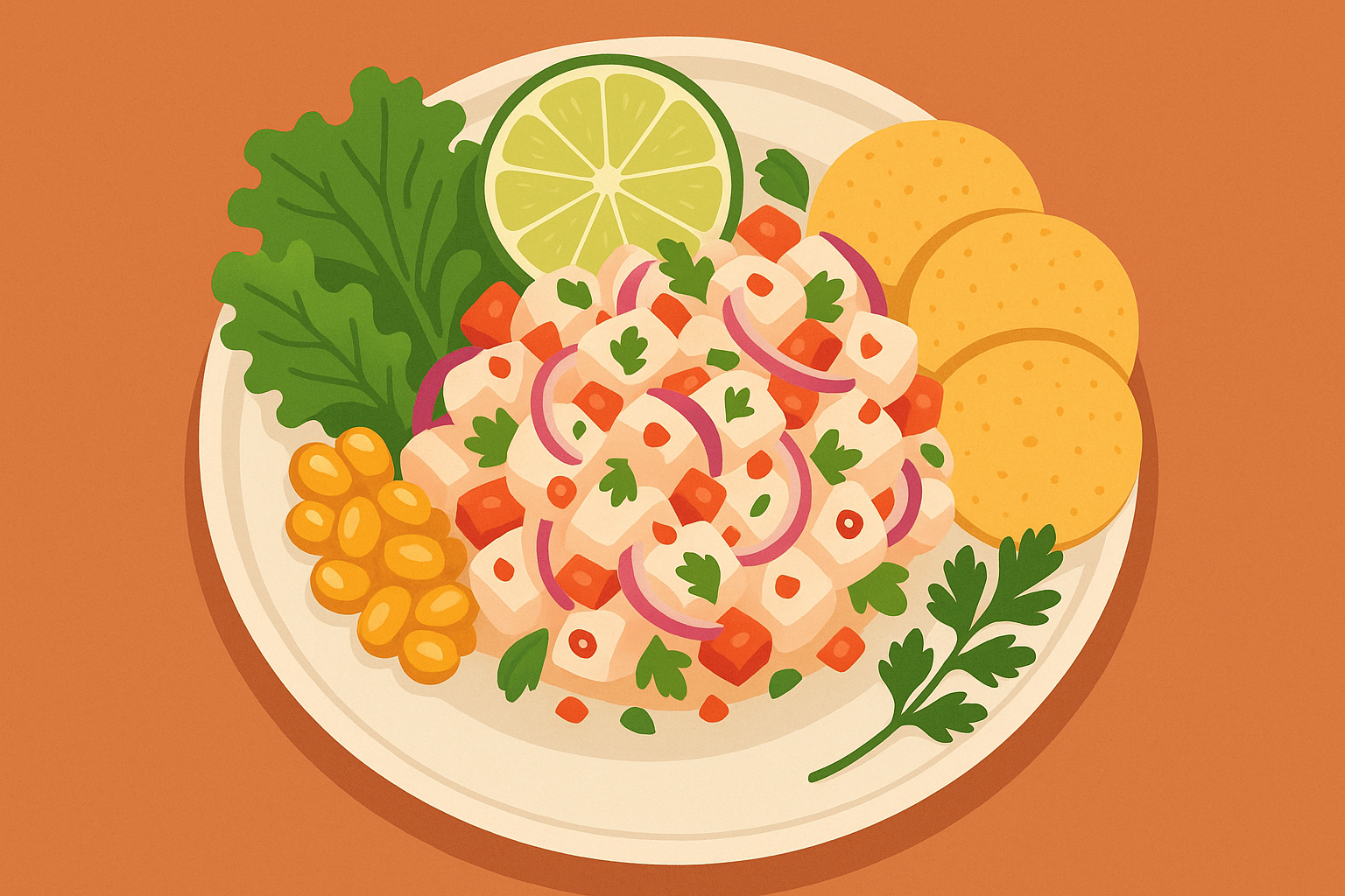 Nutritious ceviche presentation highlighting preserved vitamins and minerals