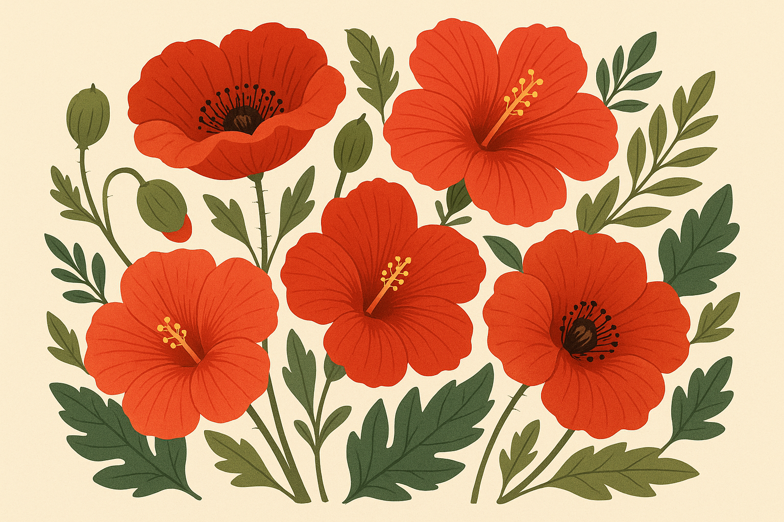 Red poppy tattoo design inspiration