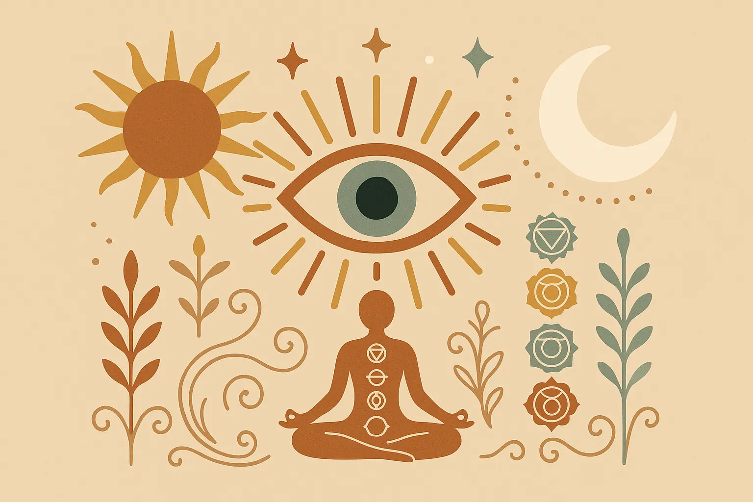 Tarot-inspired celestial tattoo design