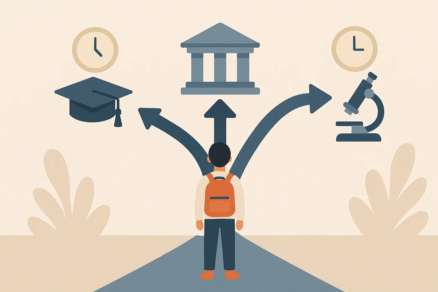 Student studying with books and laptop