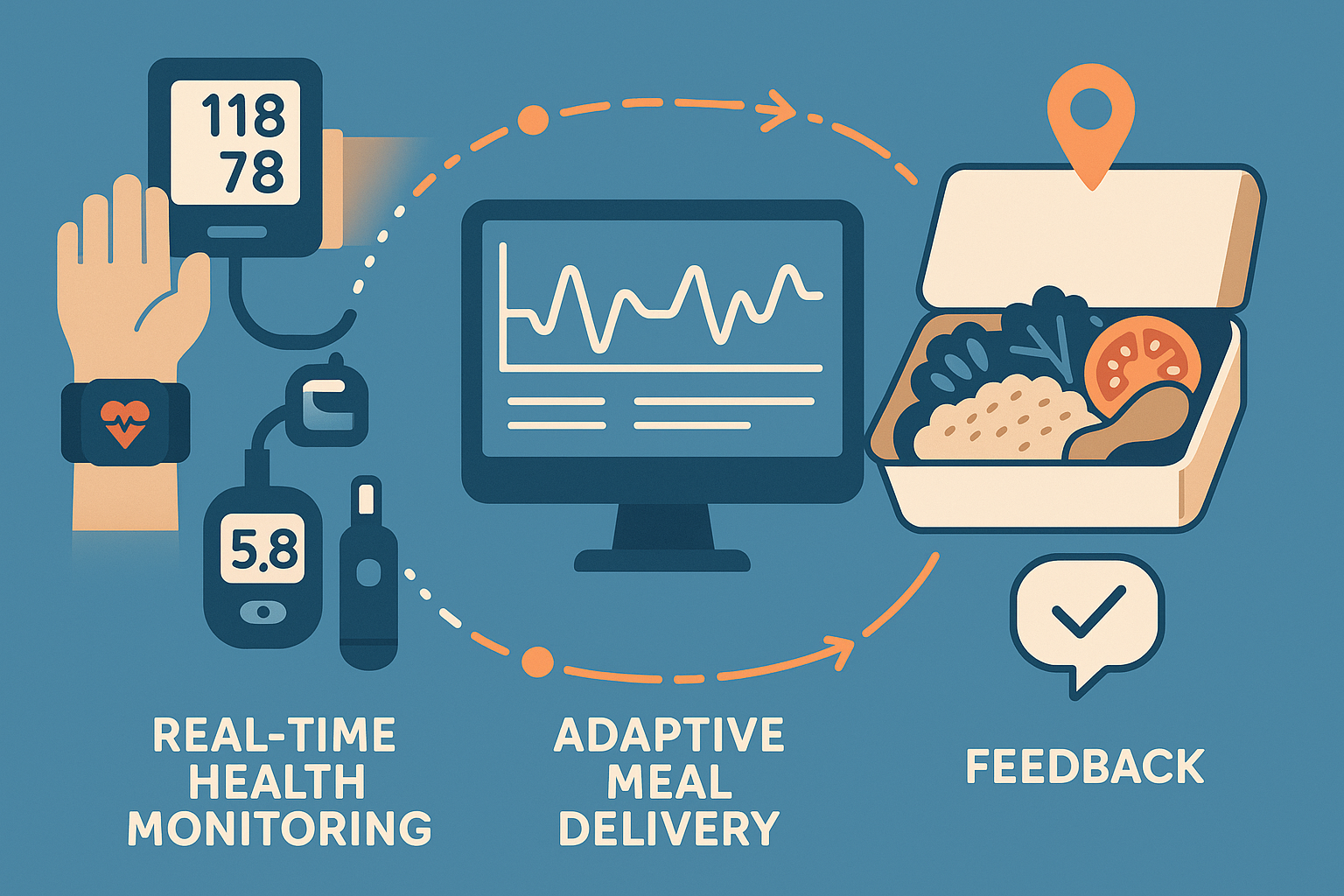 Real-time meal adjustment technology