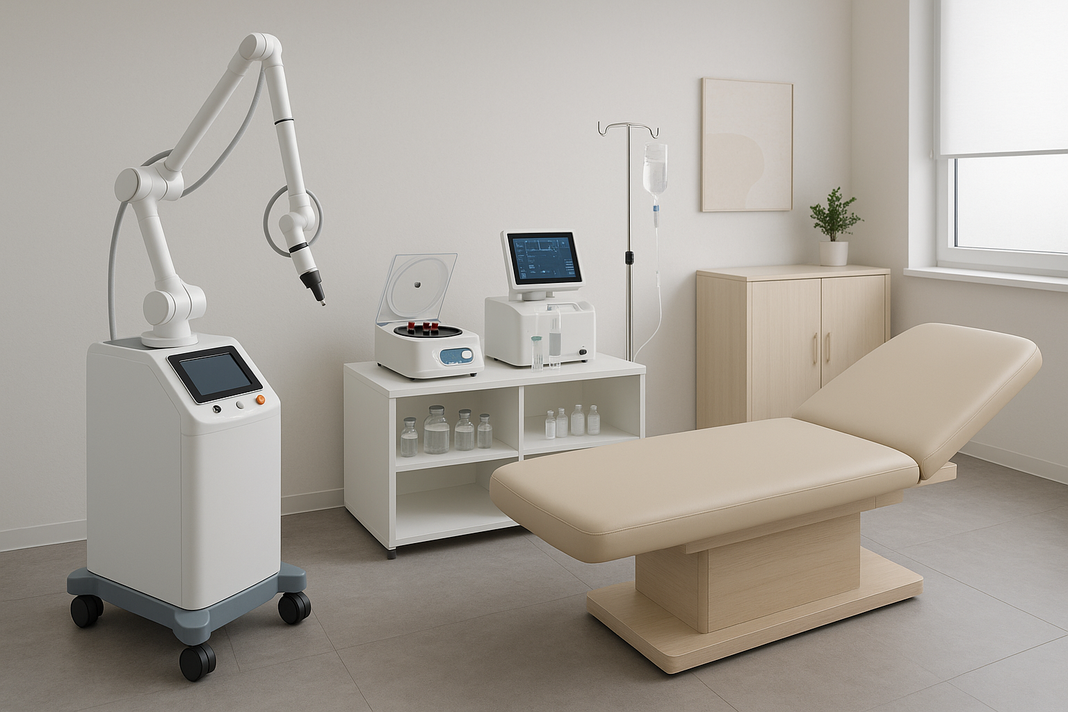 Advanced hair restoration treatment equipment and regenerative medicine tools