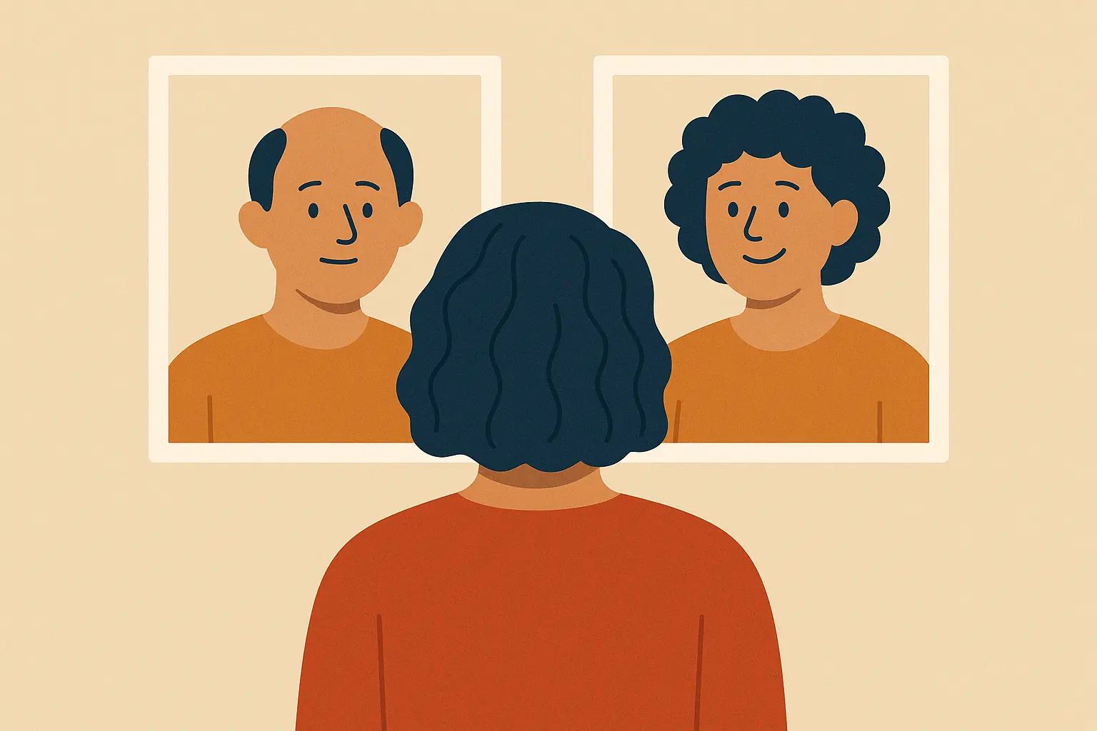 Person looking confident after hair transformation