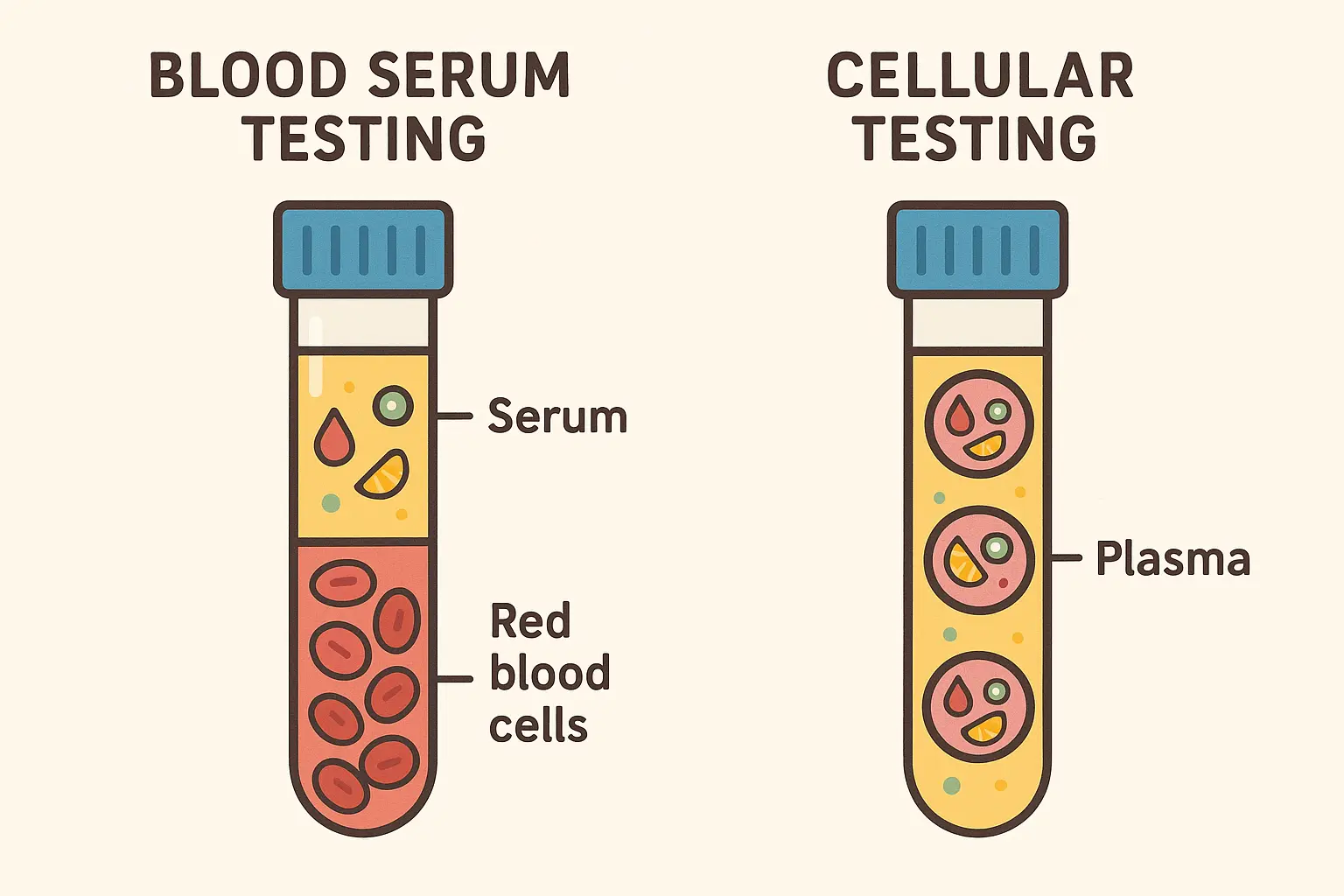 Cellular vs serum nutrient testing comparison