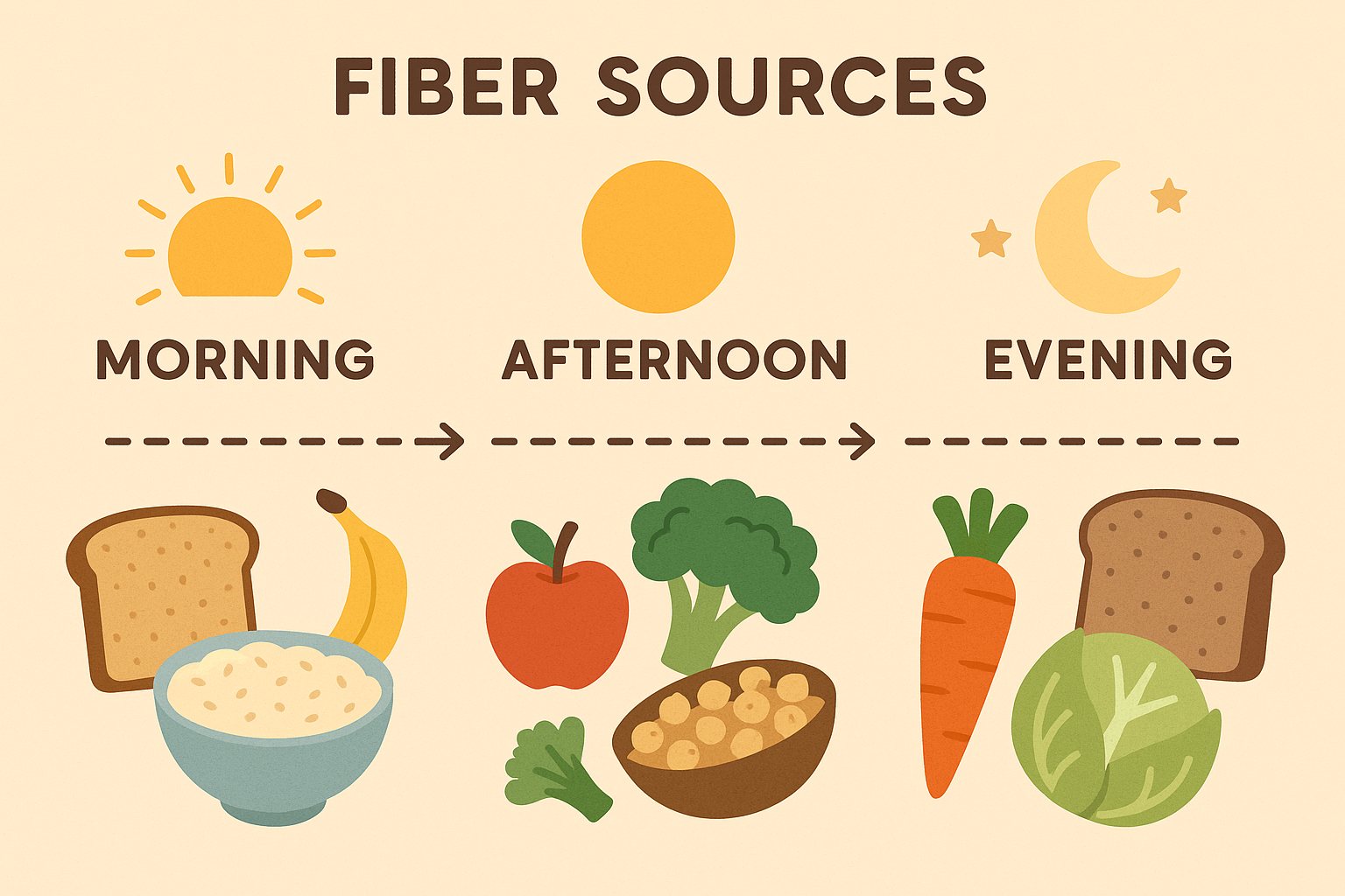 Fiber bioavailability and sequencing