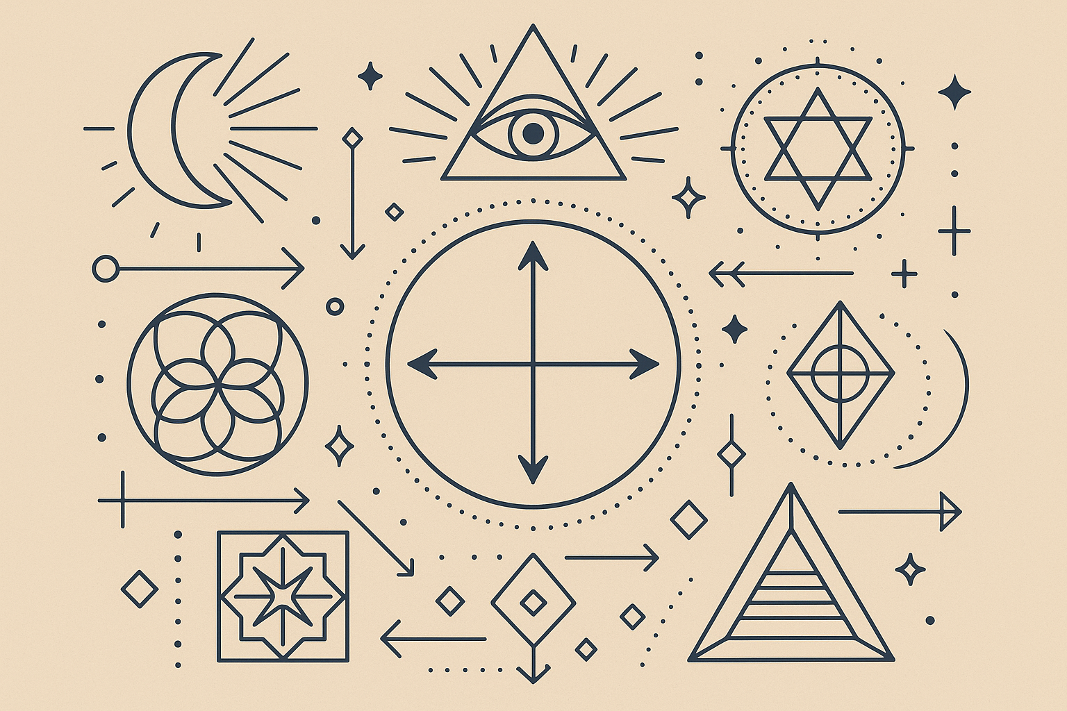 Ouroboros and mystical Attack on Titan symbols